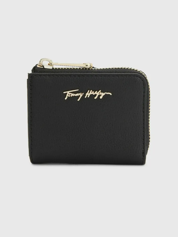 Tommy Hilfiger Zip Credit Card Holder Black Womens Wallets and Keyrings Cheap On Sale Tommy Hilfiger Zip Credit Card Holder Black Womens Wallets and Keyrings Cheap On Sale