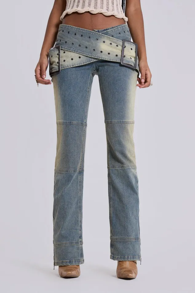 Tops Women Jaded London Shop Assassin Light Denim Jeans
