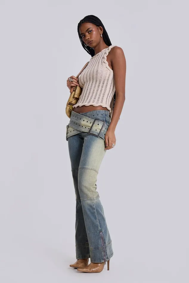 Tops Women Jaded London Shop Assassin Light Denim Jeans
