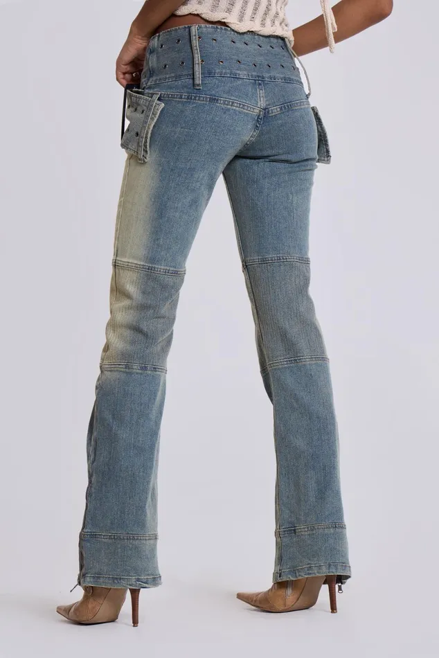 Tops Women Jaded London Shop Assassin Light Denim Jeans