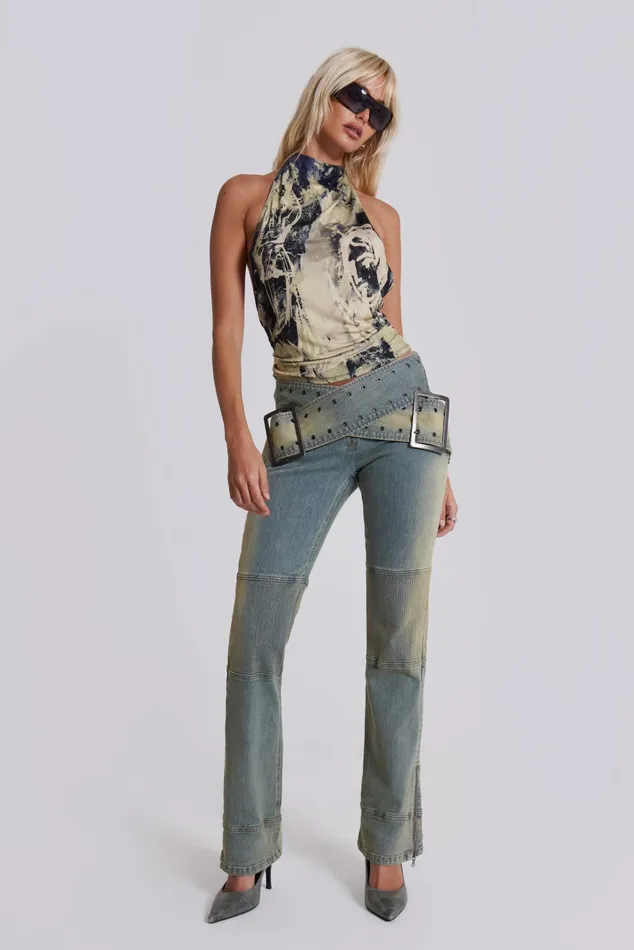 Tops Women Jaded London Shop Assassin Light Denim Jeans