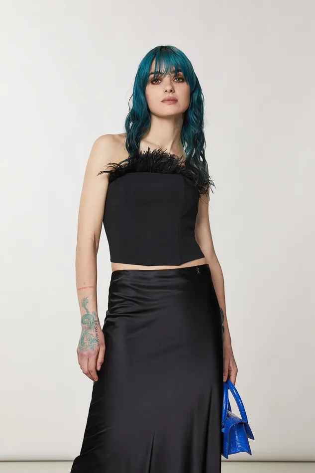 Tops Women Patrizia Pepe Corset Nero