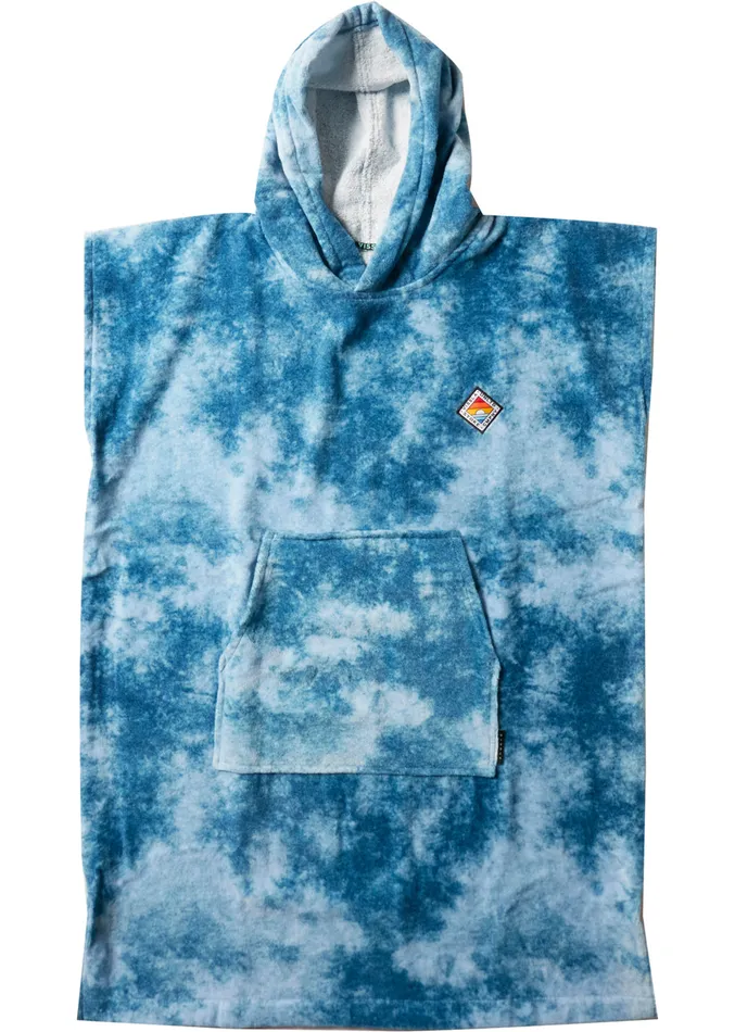 Towels and Ponchos Men Vissla Vissla Boys Changing Poncho BLT 8211 Blue Tie Dye