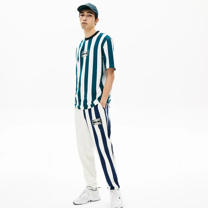 Tracksuits Lacoste Mens LIVE Bicolor Fleece Tracksuit Pants WhiteNavy BlueWhite Online Store Tracksuits Lacoste Mens LIVE Bicolor Fleece Tracksuit Pants WhiteNavy BlueWhite Online Store