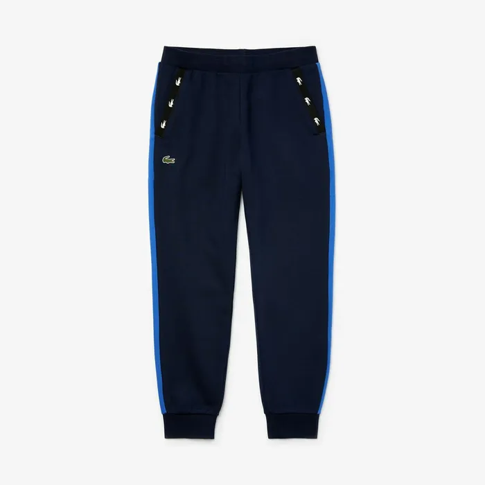 Tracksuits Lacoste Mens SPORT Colorblock Fleece Sweatpants Navy BlueBlueNavy Blue USA
