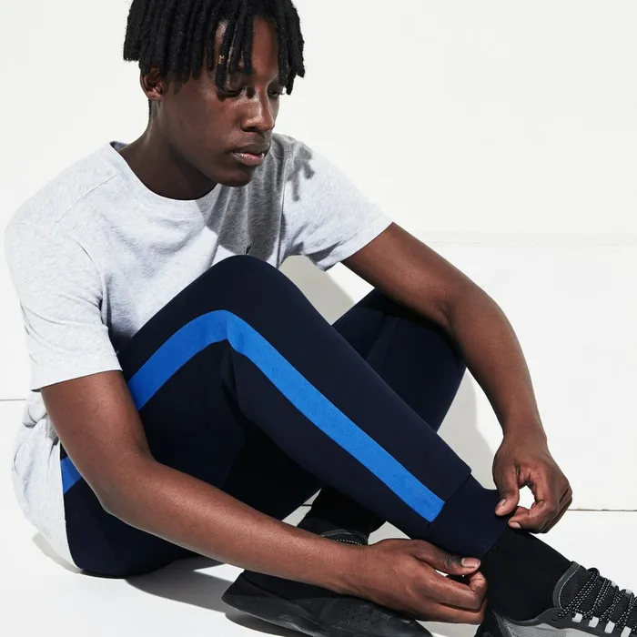 Tracksuits Lacoste Mens SPORT Colorblock Fleece Sweatpants Navy BlueBlueNavy Blue USA