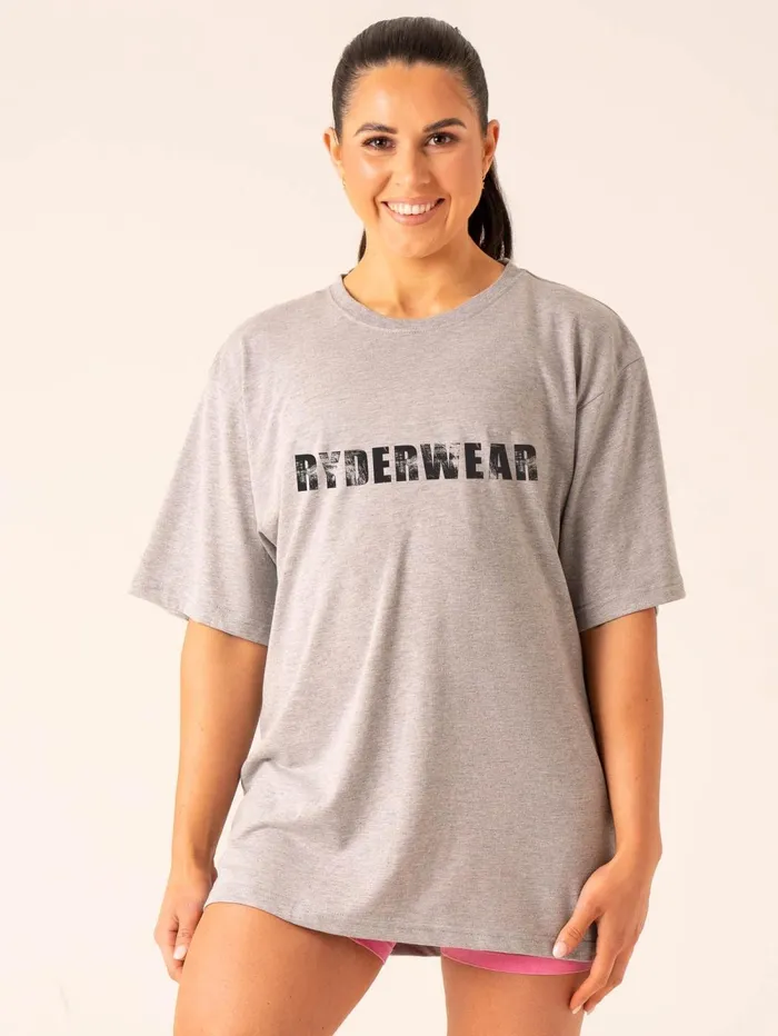 Training TShirt 8211 Grey Marl Women Ryderwear Tops