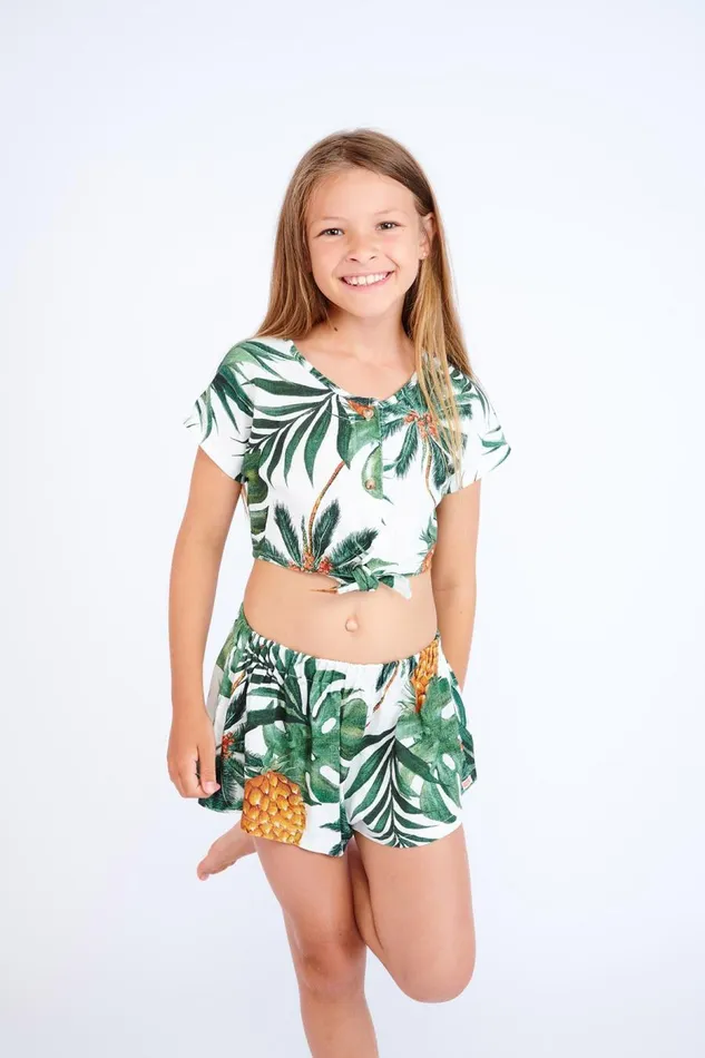 Tshirt Ecru 8211 M ROMA PALMSPRINGDAY Ecru Kids Banana Moon Girl and Boy