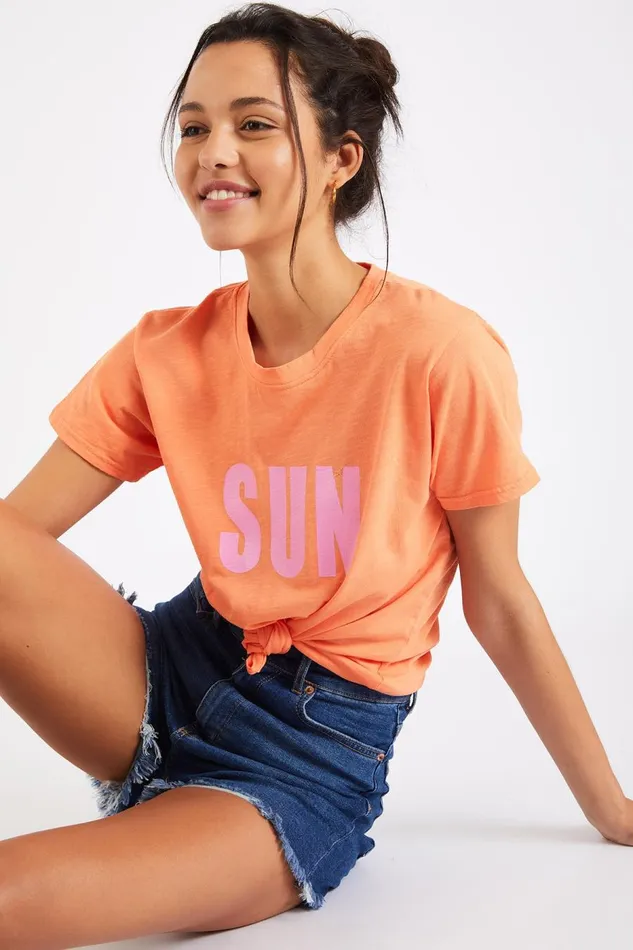Tshirt Orange 8211 CARLO TEECLUB Orange Women Banana Moon Tops and Tshirts Tshirt Orange 8211 CARLO TEECLUB Orange Women Banana Moon Tops and Tshirts