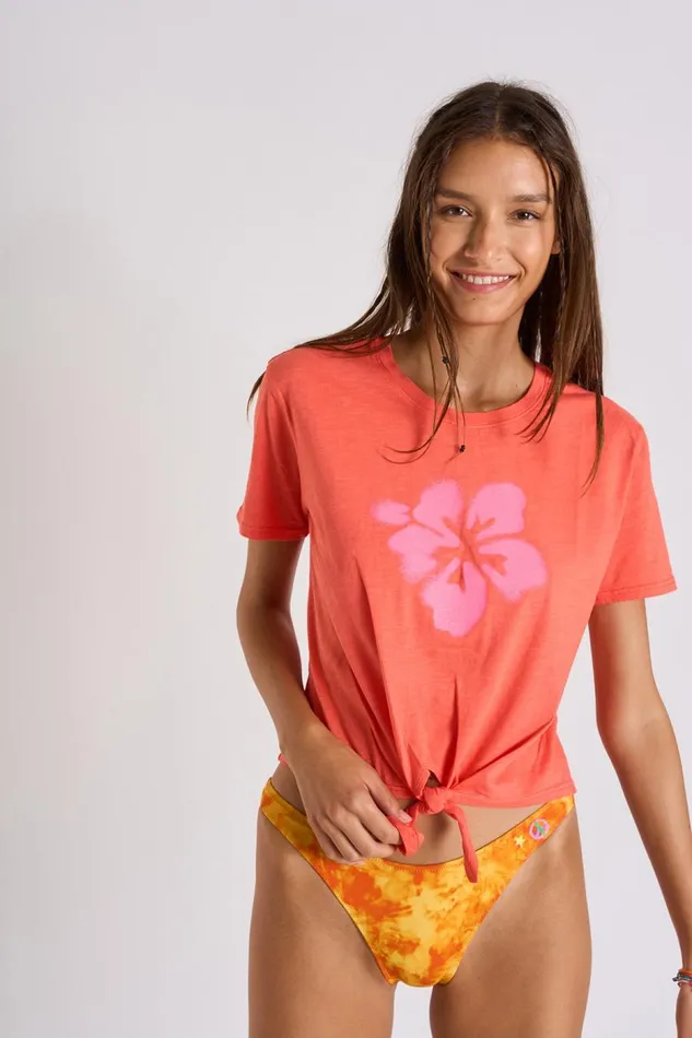 Tshirt Orange 8211 CHADO TEECLUB Orange Women Banana Moon Tops and Tshirts
