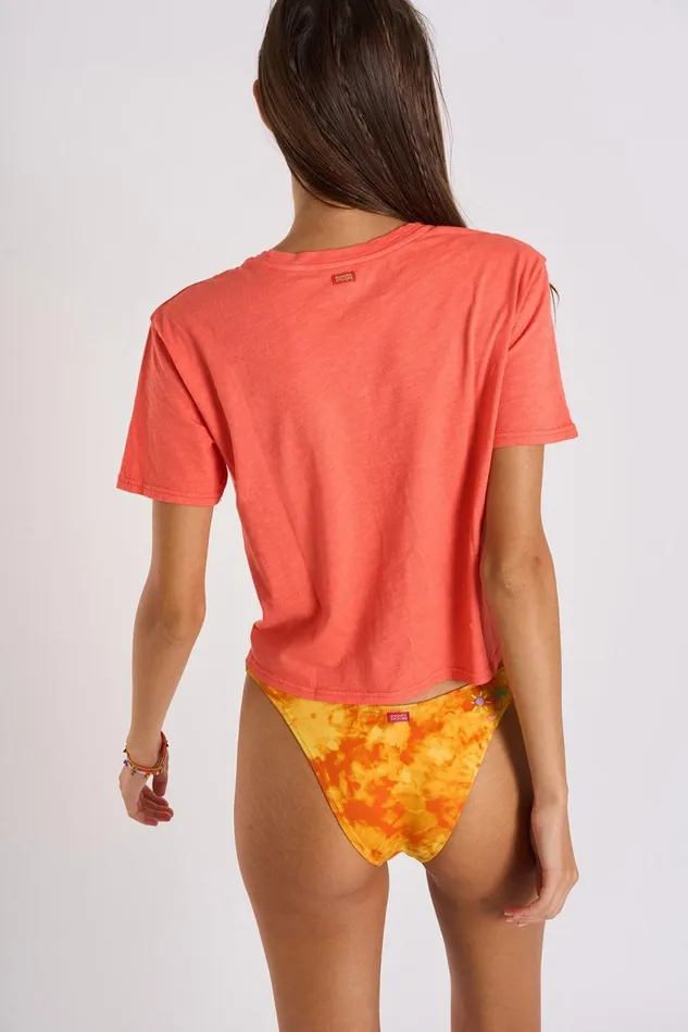 Tshirt Orange 8211 CHADO TEECLUB Orange Women Banana Moon Tops and Tshirts