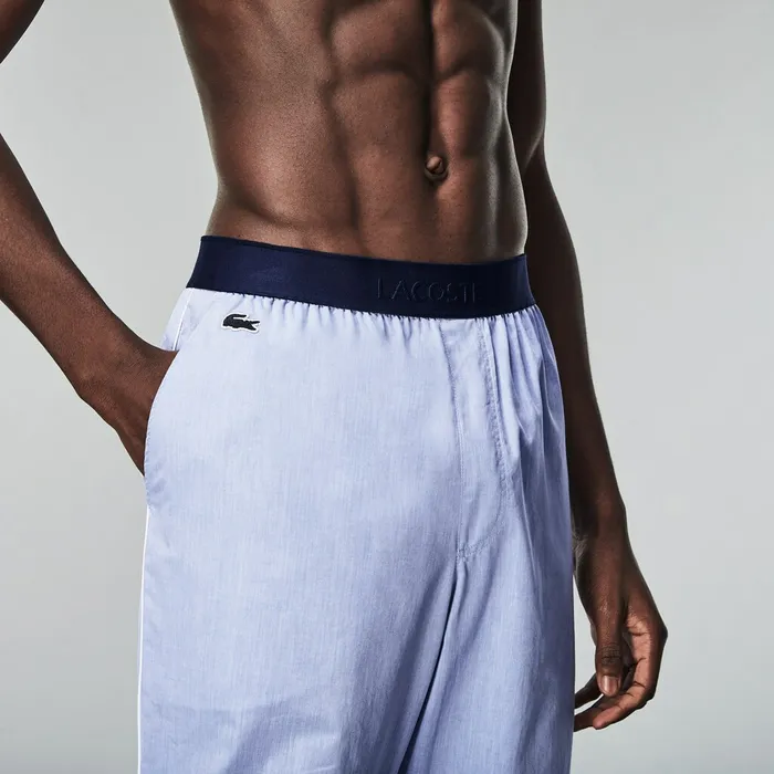 Underwear Lacoste Mens Flex Pajama Joggers Blue On Sale