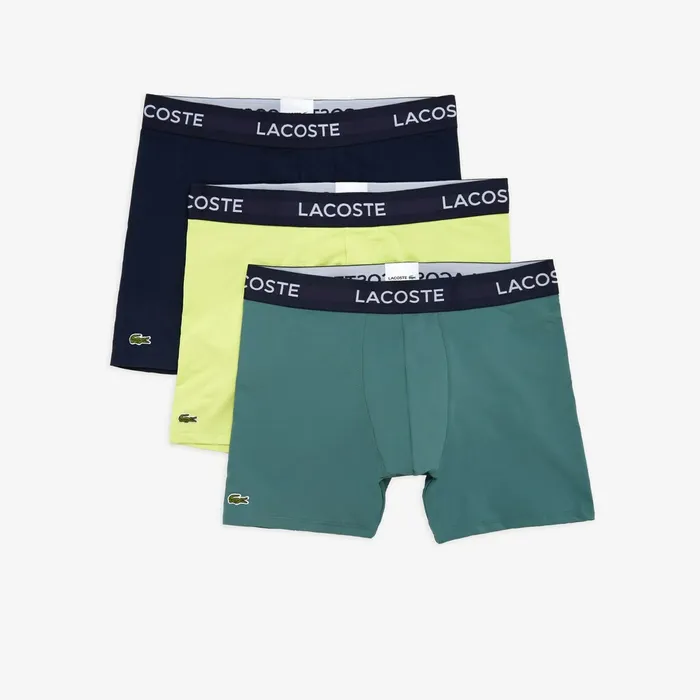 Underwear Lacoste Mens Pack of 3 Micro Motion Boxers Navy BlueGreenFlashy Yellow For Sale Online Underwear Lacoste Mens Pack of 3 Micro Motion Boxers Navy BlueGreenFlashy Yellow For Sale Online