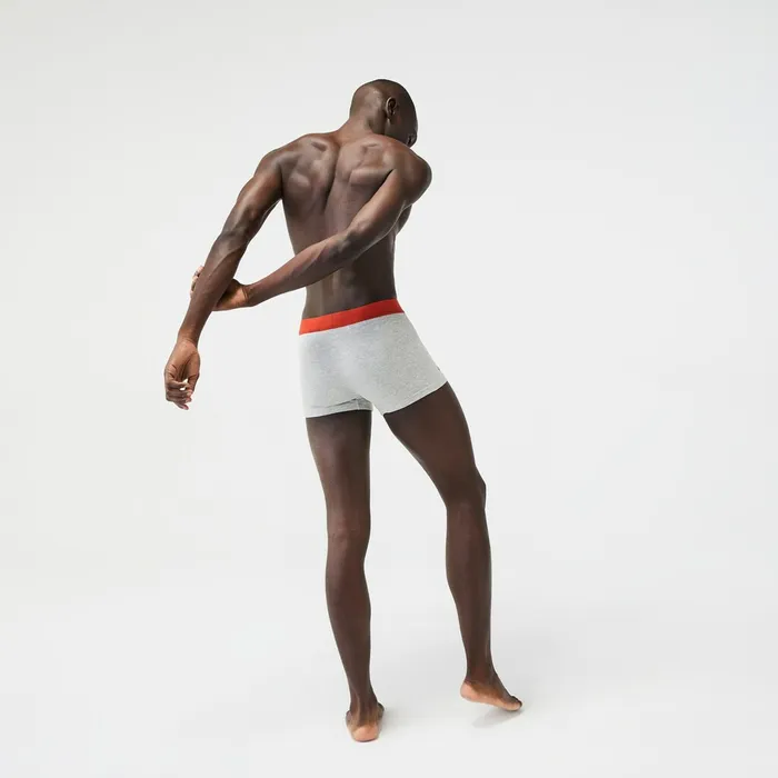 Underwear Lacoste Mens Roland Garros Boxer Briefs Grey Chine Online
