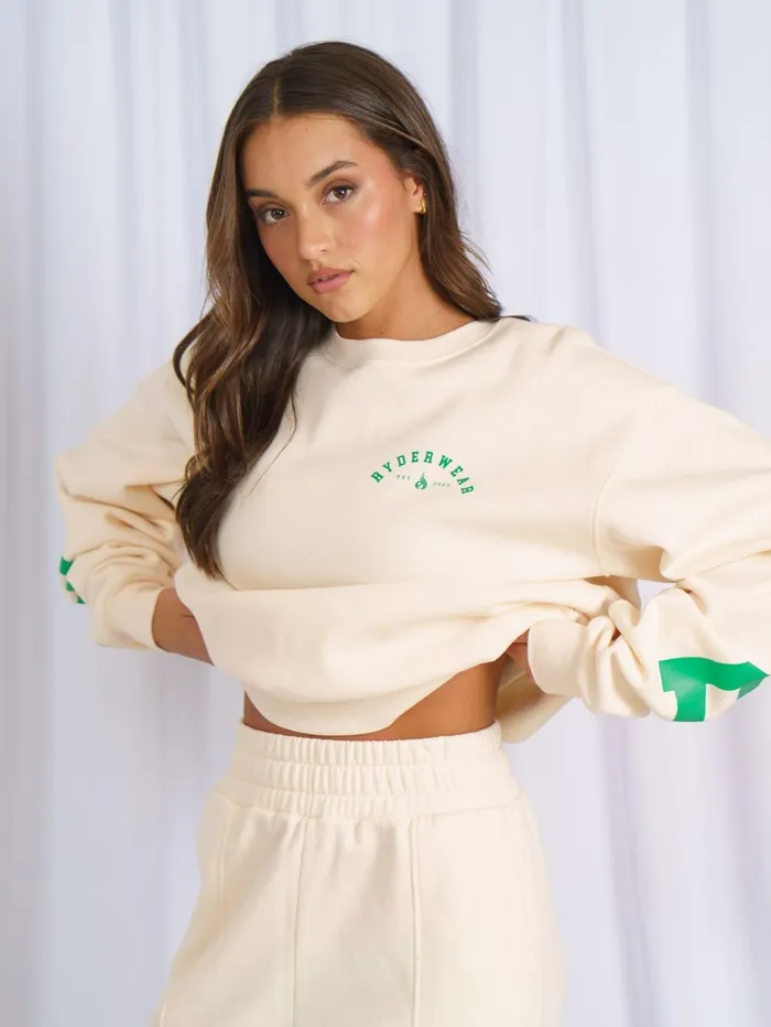 Unisex Collegiate Sweater 8211 Vanilla Women Ryderwear Tops