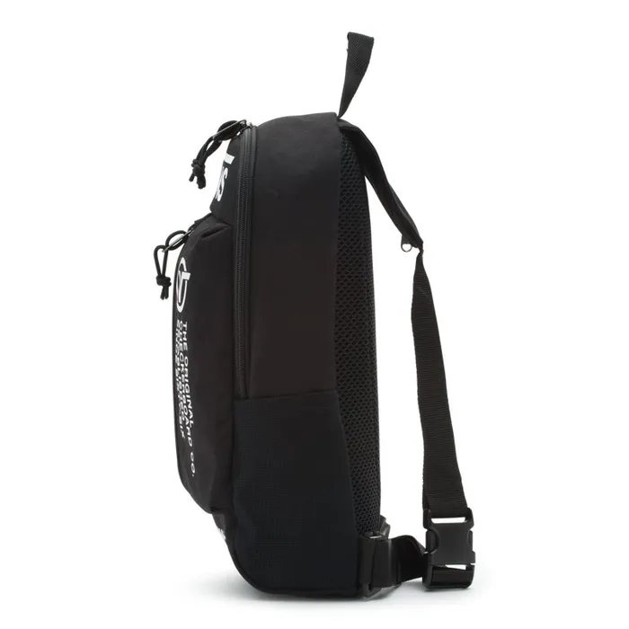 Vans Backpacks and Bags Mens Warp Sling Bag Black Distortion Vans Backpacks and Bags Mens Warp Sling Bag Black Distortion