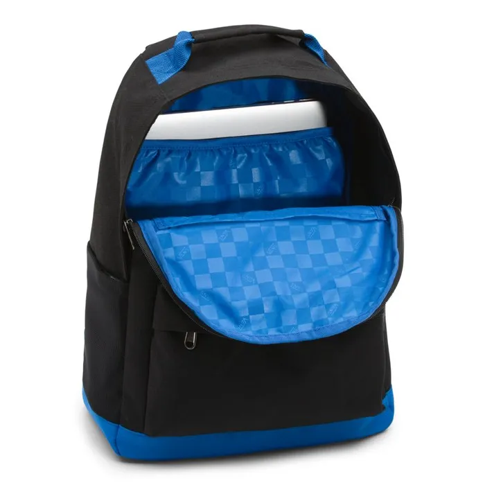 Vans Backpacks and Bags MensWomens Startle Backpack BlackVictoria Blue Vans Backpacks and Bags MensWomens Startle Backpack BlackVictoria Blue