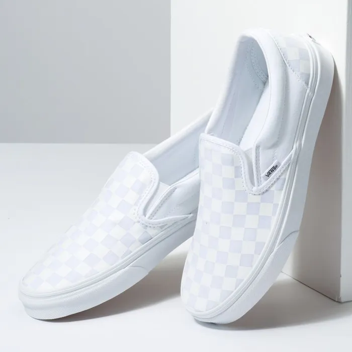 Vans Classics Shoes Mens Checkerboard SlipOn True WhiteTrue White Vans Classics Shoes Mens Checkerboard SlipOn True WhiteTrue White