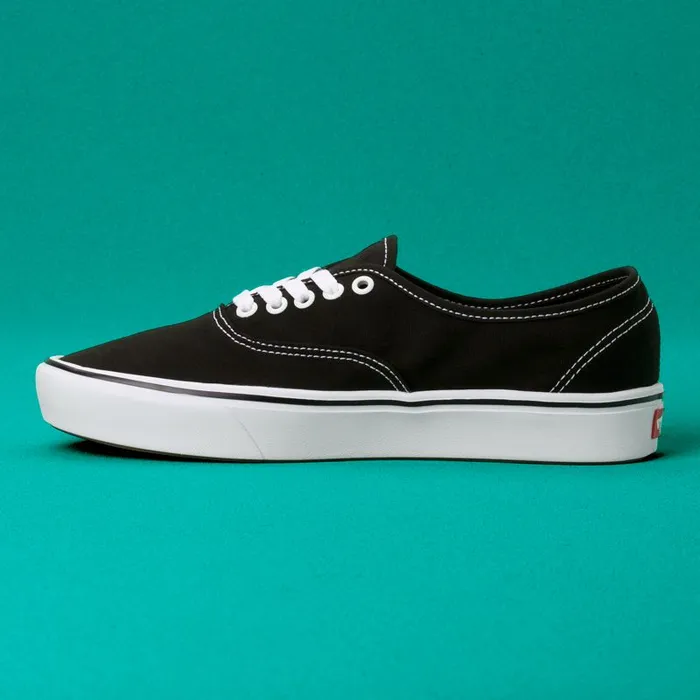 Vans Classics Shoes Mens ComfyCush Authentic BlackTrue White Vans Classics Shoes Mens ComfyCush Authentic BlackTrue White