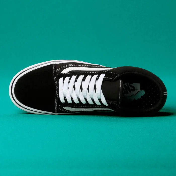 Vans Classics Shoes Mens ComfyCush Old Skool BlackTrue White Vans Classics Shoes Mens ComfyCush Old Skool BlackTrue White
