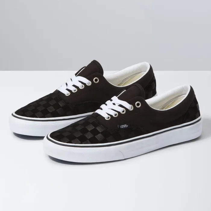 Vans Classics Shoes Mens Deboss Checkerboard Era BlackTrue White
