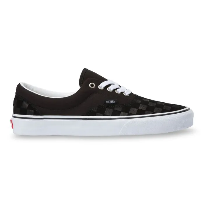 Vans Classics Shoes Mens Deboss Checkerboard Era BlackTrue White Vans Classics Shoes Mens Deboss Checkerboard Era BlackTrue White
