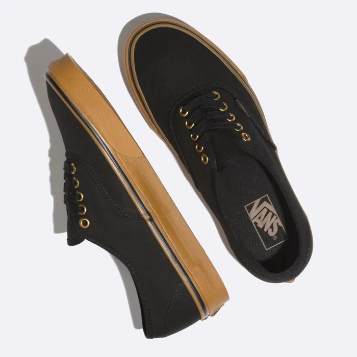 Vans Classics Shoes Mens Gum Authentic Blackrubber