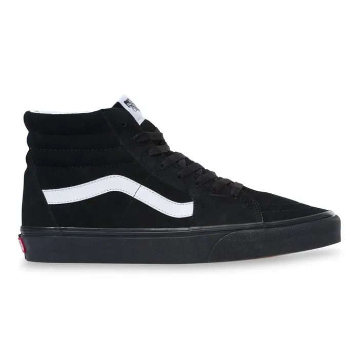 Vans Classics Shoes Mens Pig Suede Sk8Hi BlackBlack Vans Classics Shoes Mens Pig Suede Sk8Hi BlackBlack