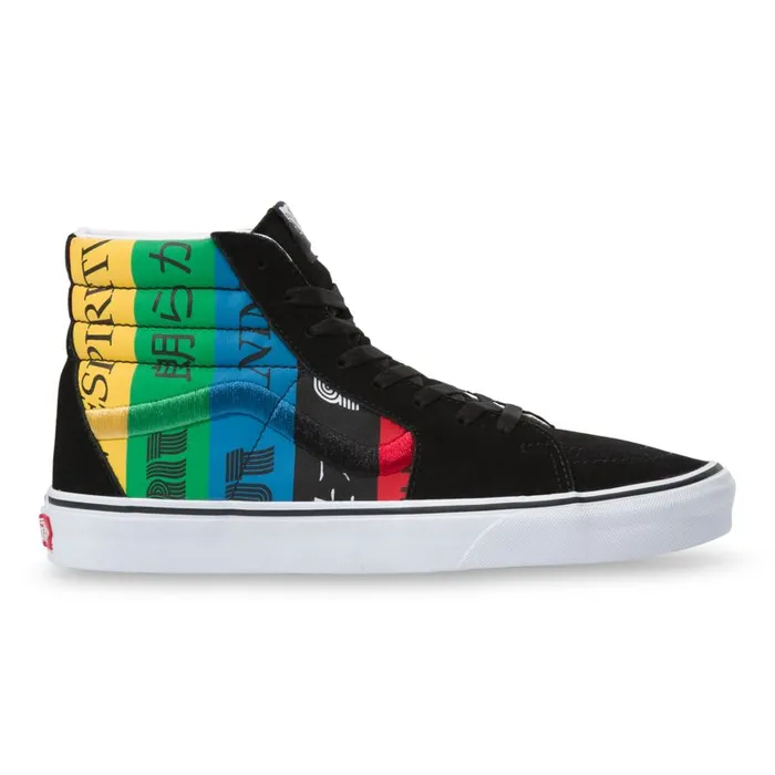 Vans Classics Shoes Mens Spirit Sk8Hi MultiTrue White Vans Classics Shoes Mens Spirit Sk8Hi MultiTrue White