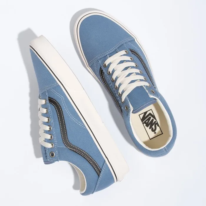 Vans Classics Shoes MensWomens Earth Old Skool Coronet BlueMarshmallow Vans Classics Shoes MensWomens Earth Old Skool Coronet BlueMarshmallow