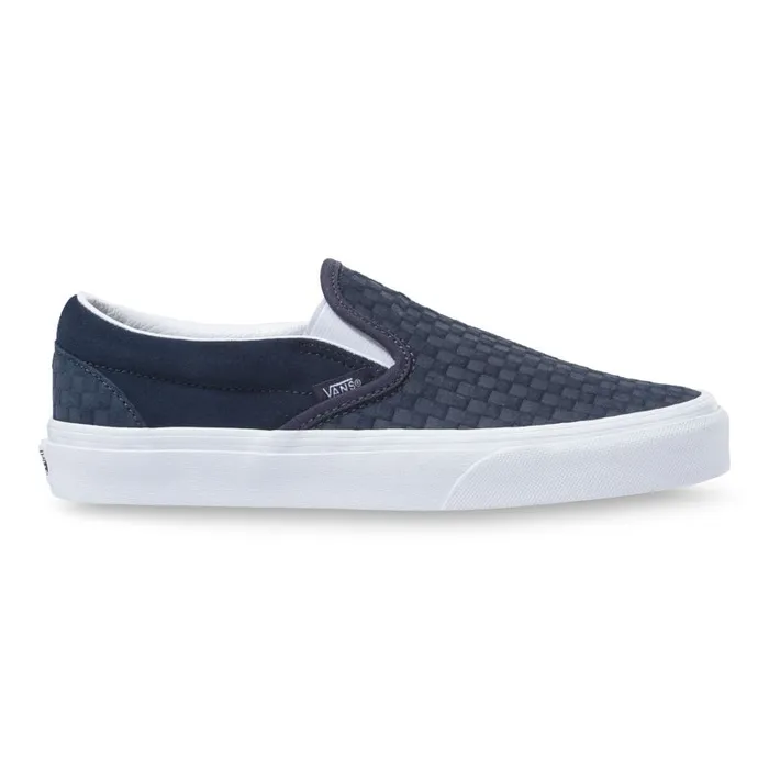 Vans Classics Shoes MensWomens Emboss Mini Check Classic SlipOn India InkTrue White Vans Classics Shoes MensWomens Emboss Mini Check Classic SlipOn India InkTrue White