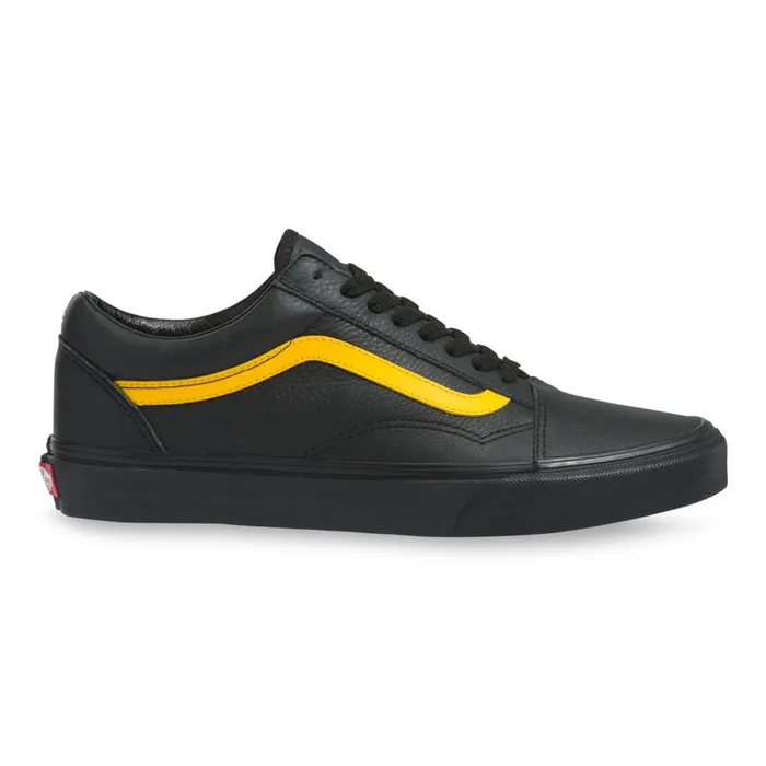 Vans Classics Shoes MensWomens Leather Pop UA Old Skool BlackLemon Chrome Vans Classics Shoes MensWomens Leather Pop UA Old Skool BlackLemon Chrome