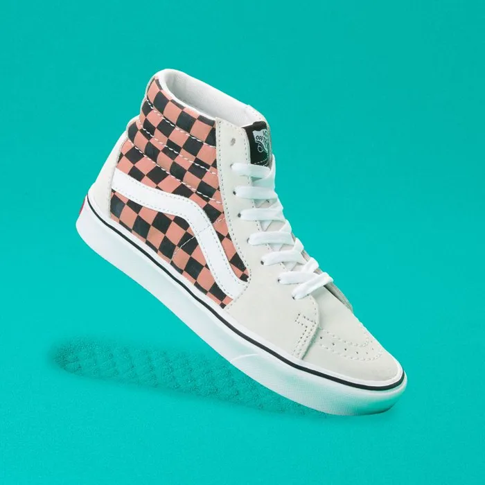 Vans Classics Shoes MensWomens Mixed Media ComfyCush Sk8Hi WhiteMulti