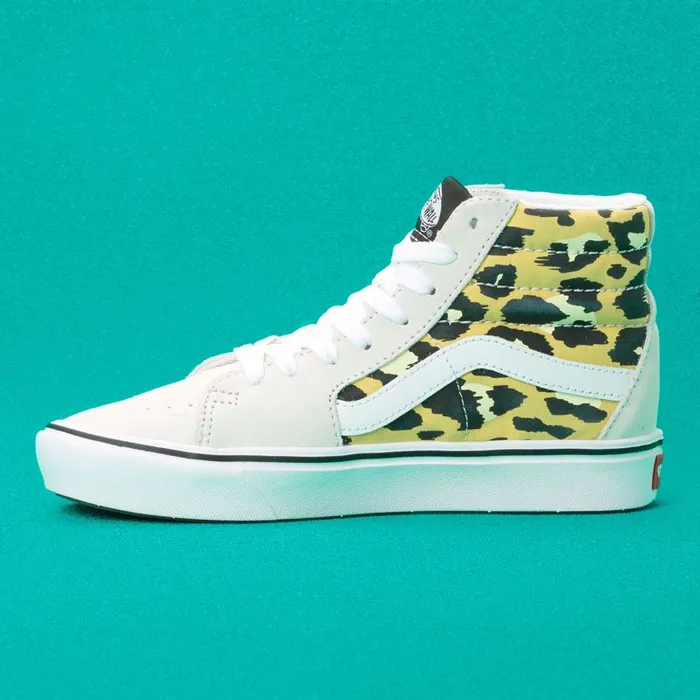 Vans Classics Shoes MensWomens Mixed Media ComfyCush Sk8Hi WhiteMulti Vans Classics Shoes MensWomens Mixed Media ComfyCush Sk8Hi WhiteMulti