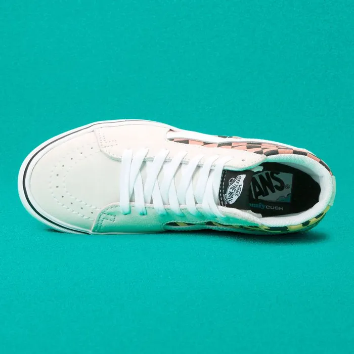 Vans Classics Shoes MensWomens Mixed Media ComfyCush Sk8Hi WhiteMulti Vans Classics Shoes MensWomens Mixed Media ComfyCush Sk8Hi WhiteMulti