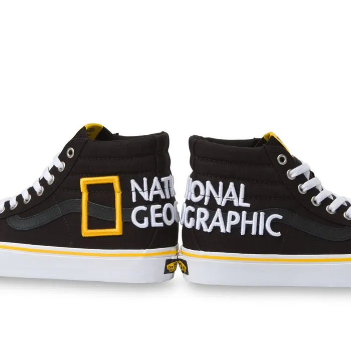 Vans Classics Shoes MensWomens National Geographic Sk8Hi Reissue 138 Logo