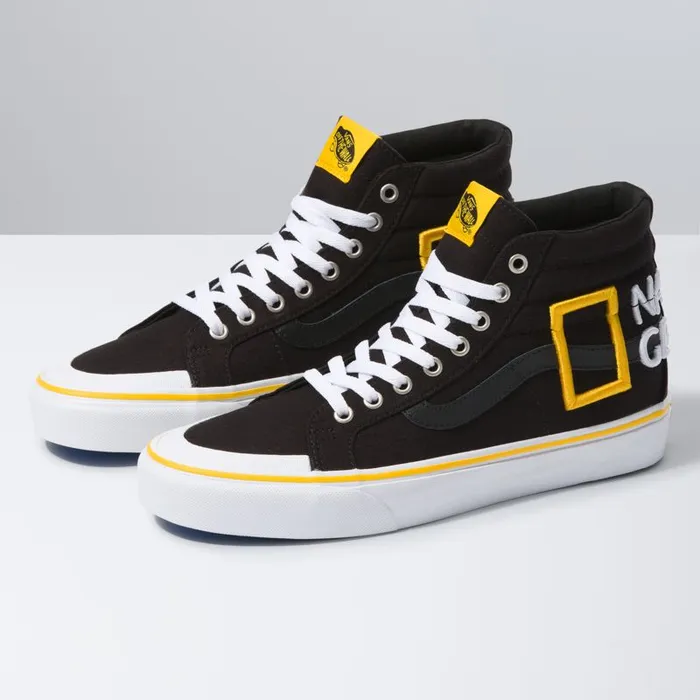 Vans Classics Shoes MensWomens National Geographic Sk8Hi Reissue 138 Logo