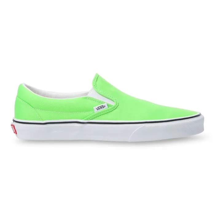Vans Classics Shoes MensWomens Neon SlipOn Green GeckoTrue White Vans Classics Shoes MensWomens Neon SlipOn Green GeckoTrue White
