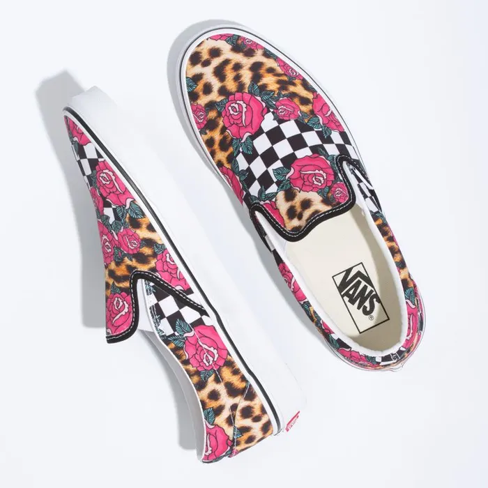 Vans Classics Shoes MensWomens RoseAnimal Check Classic SlipOn True WhiteMulti Vans Classics Shoes MensWomens RoseAnimal Check Classic SlipOn True WhiteMulti