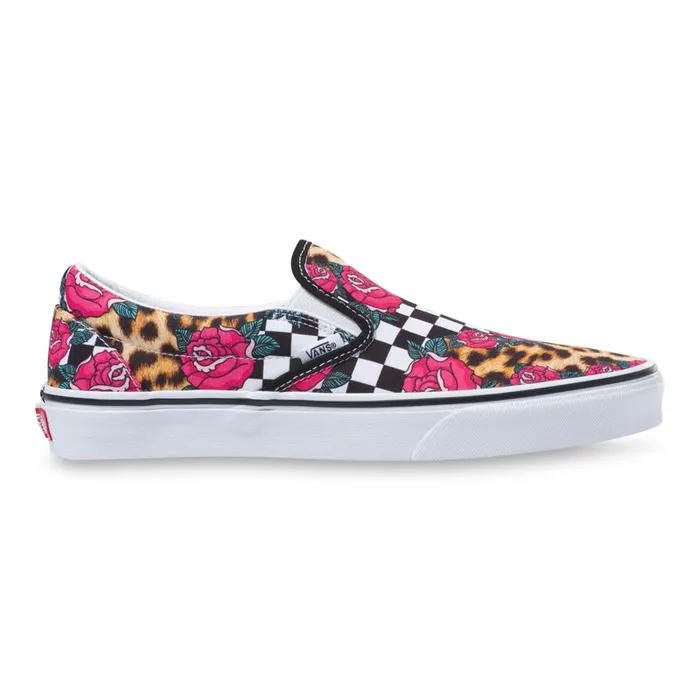 Vans Classics Shoes MensWomens RoseAnimal Check Classic SlipOn True WhiteMulti Vans Classics Shoes MensWomens RoseAnimal Check Classic SlipOn True WhiteMulti