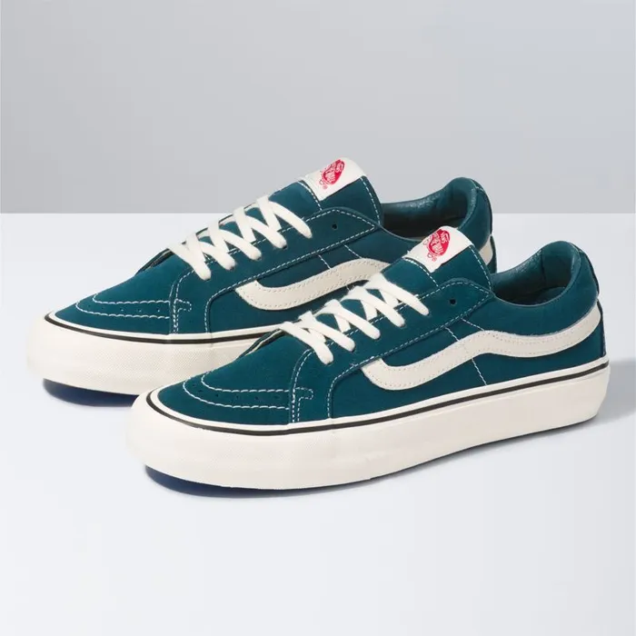 Vans Classics Shoes MensWomens Sk8Low Reissue SF Atlantic DeepAntique White