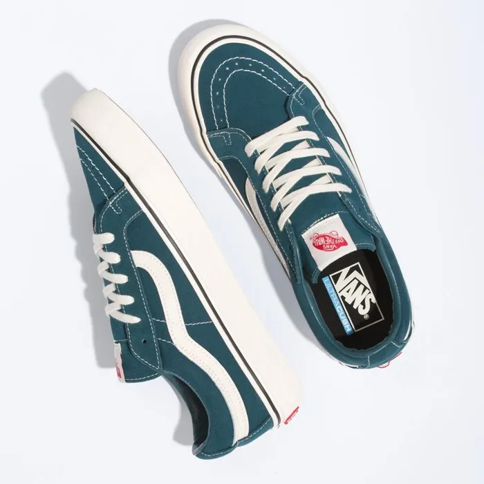 Vans Classics Shoes MensWomens Sk8Low Reissue SF Atlantic DeepAntique White Vans Classics Shoes MensWomens Sk8Low Reissue SF Atlantic DeepAntique White