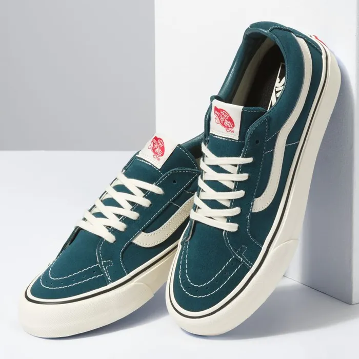 Vans Classics Shoes MensWomens Sk8Low Reissue SF Atlantic DeepAntique White Vans Classics Shoes MensWomens Sk8Low Reissue SF Atlantic DeepAntique White