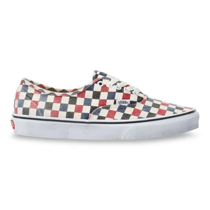 Vans Classics Shoes MensWomens Washed Authentic Dress BluesChili Pepper