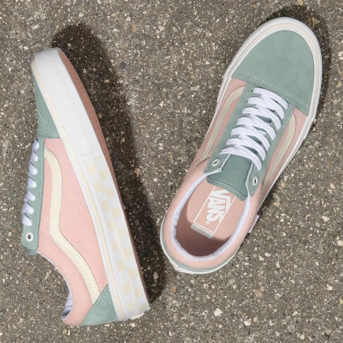 Vans Classics Shoes MensWomens Washout Old Skool Pro PeachBlue Vans Classics Shoes MensWomens Washout Old Skool Pro PeachBlue