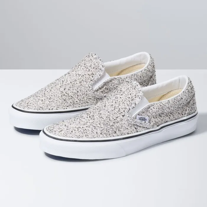Vans Classics Shoes Womens Boucle Classic SlipOn SpeckleTrue White