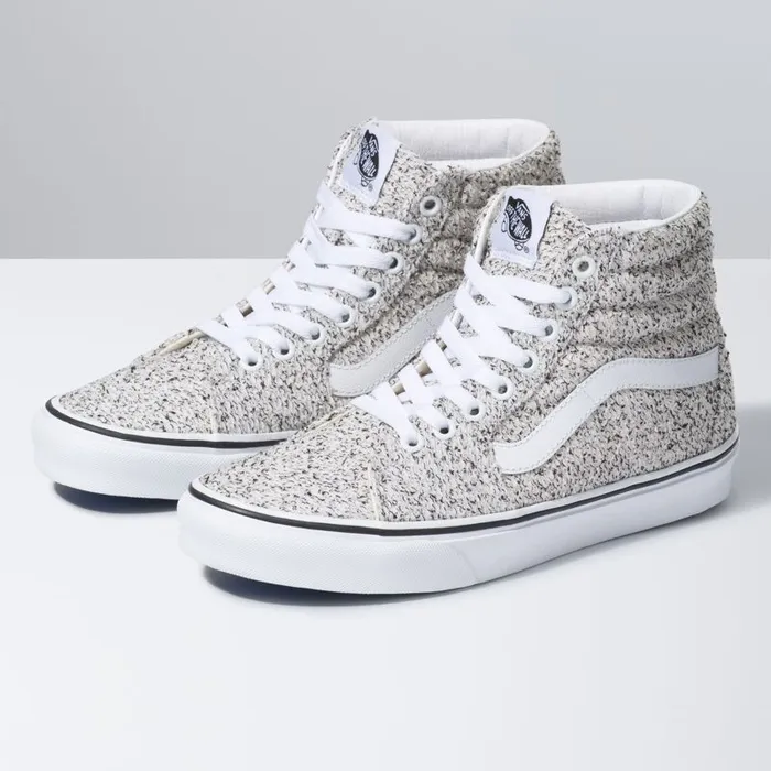 Vans Classics Shoes Womens Boucle Sk8Hi SpeckleTrue White