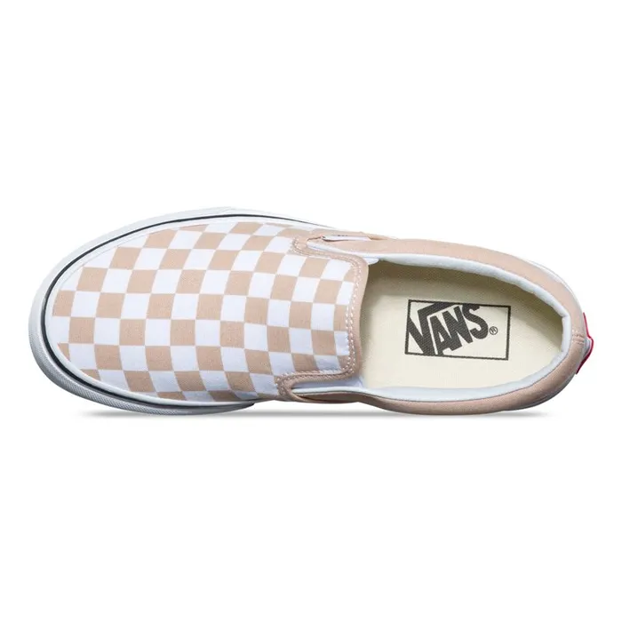Vans Classics Shoes Womens Checkerboard SlipOn FrappeTrue White Vans Classics Shoes Womens Checkerboard SlipOn FrappeTrue White