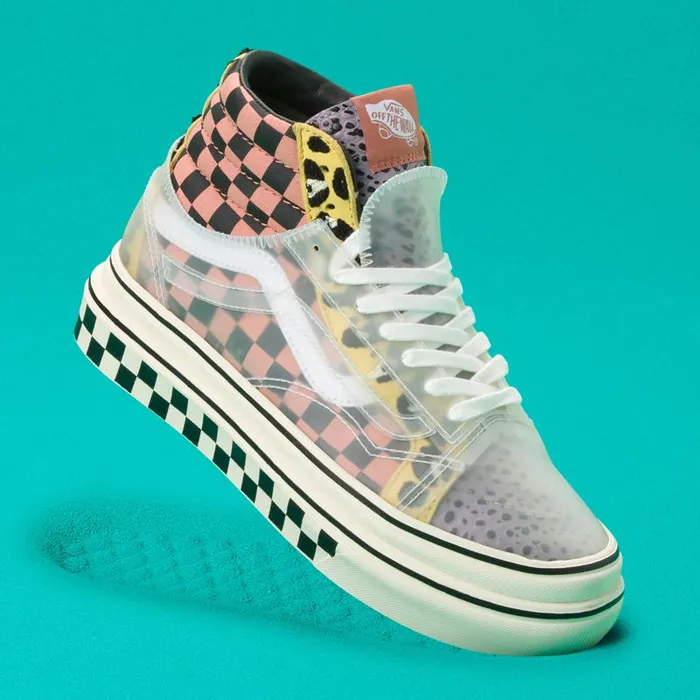 Vans Classics Shoes Womens Mixed Media Super ComfyCush Sk8Hi Skool MultiAntique Vans Classics Shoes Womens Mixed Media Super ComfyCush Sk8Hi Skool MultiAntique