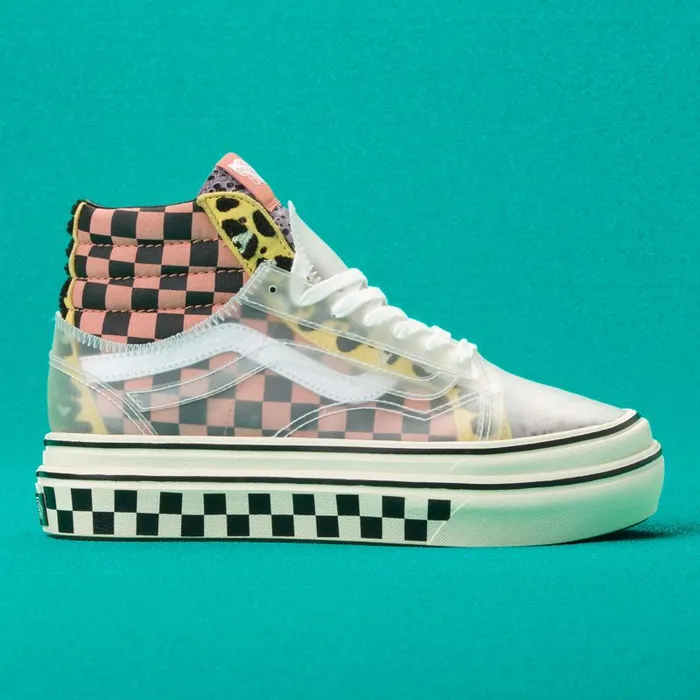 Vans Classics Shoes Womens Mixed Media Super ComfyCush Sk8Hi Skool MultiAntique Vans Classics Shoes Womens Mixed Media Super ComfyCush Sk8Hi Skool MultiAntique